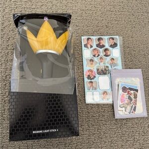 BTS Bigbang Light Stick 4 - Yellow + stickers